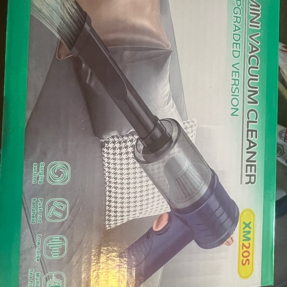 VACUUM CLEANER MINI XM20S LIGHTWEIGHT HANDHELD BLUE SILVER UPGRADED VERSION NIB - Picture 3 of 5